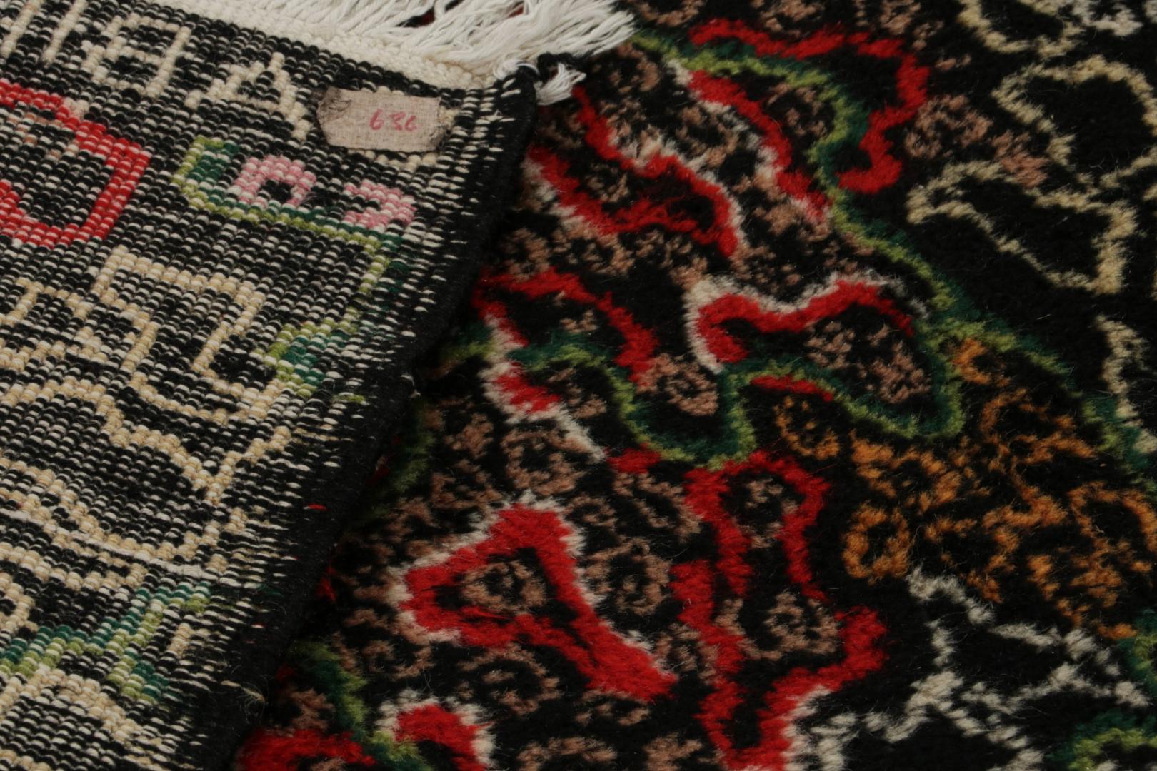 Signed Vintage Zeki Müren Art Deco Rug with Abstract Patterns, from Rug & Kilim