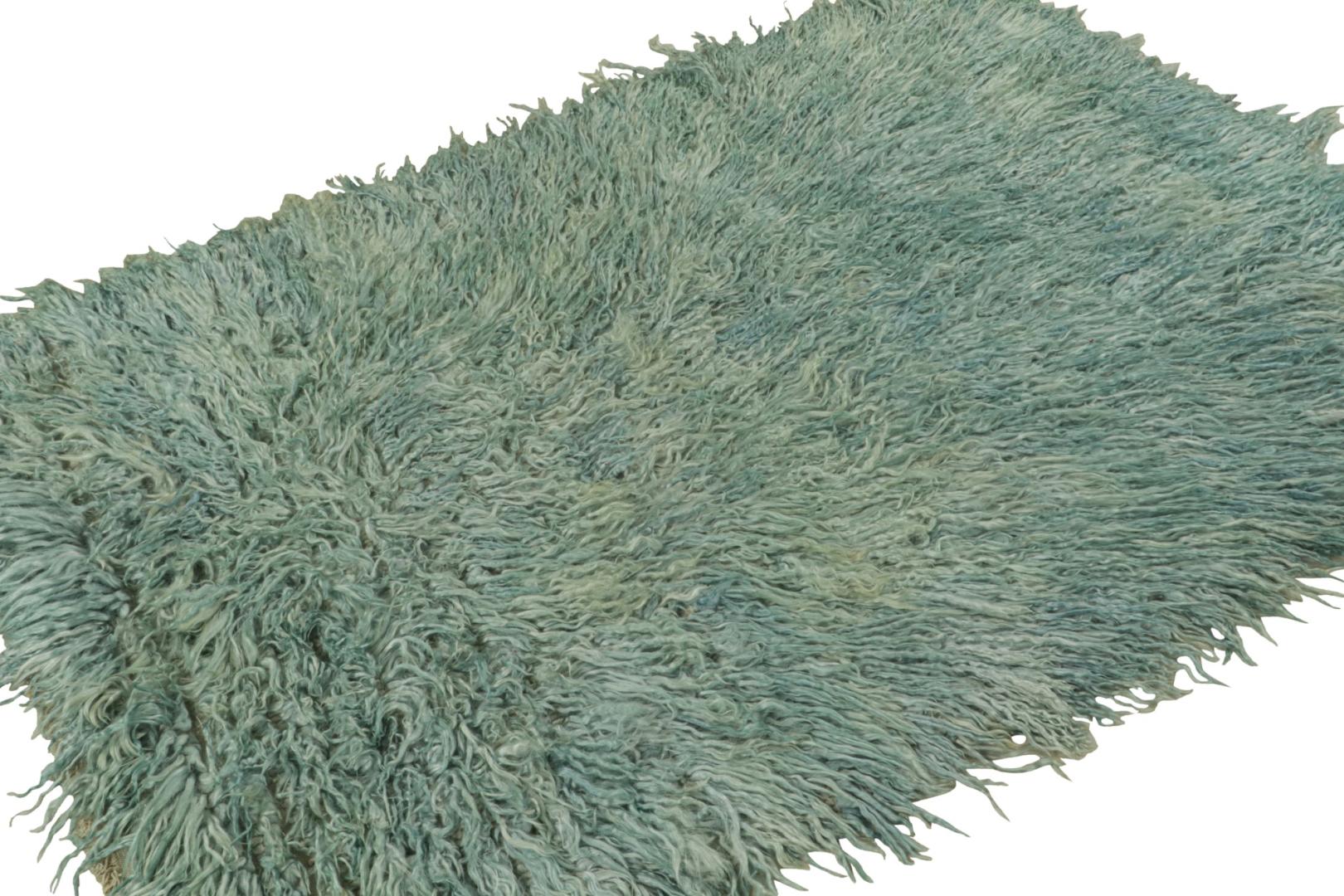 Vintage Tulu Rug in Blue and Green