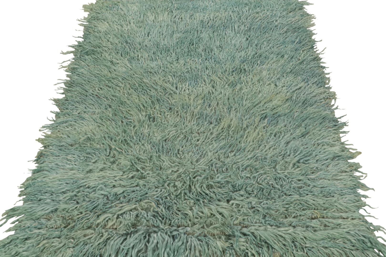 Vintage Tulu Rug in Blue and Green