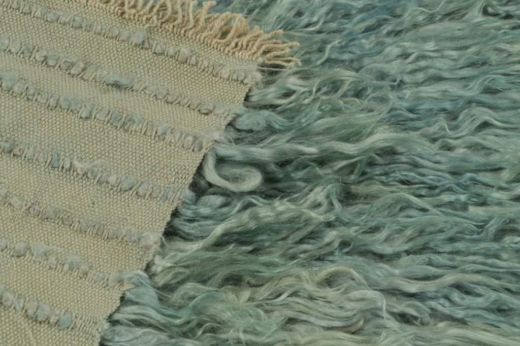 Vintage Tulu Rug in Blue and Green