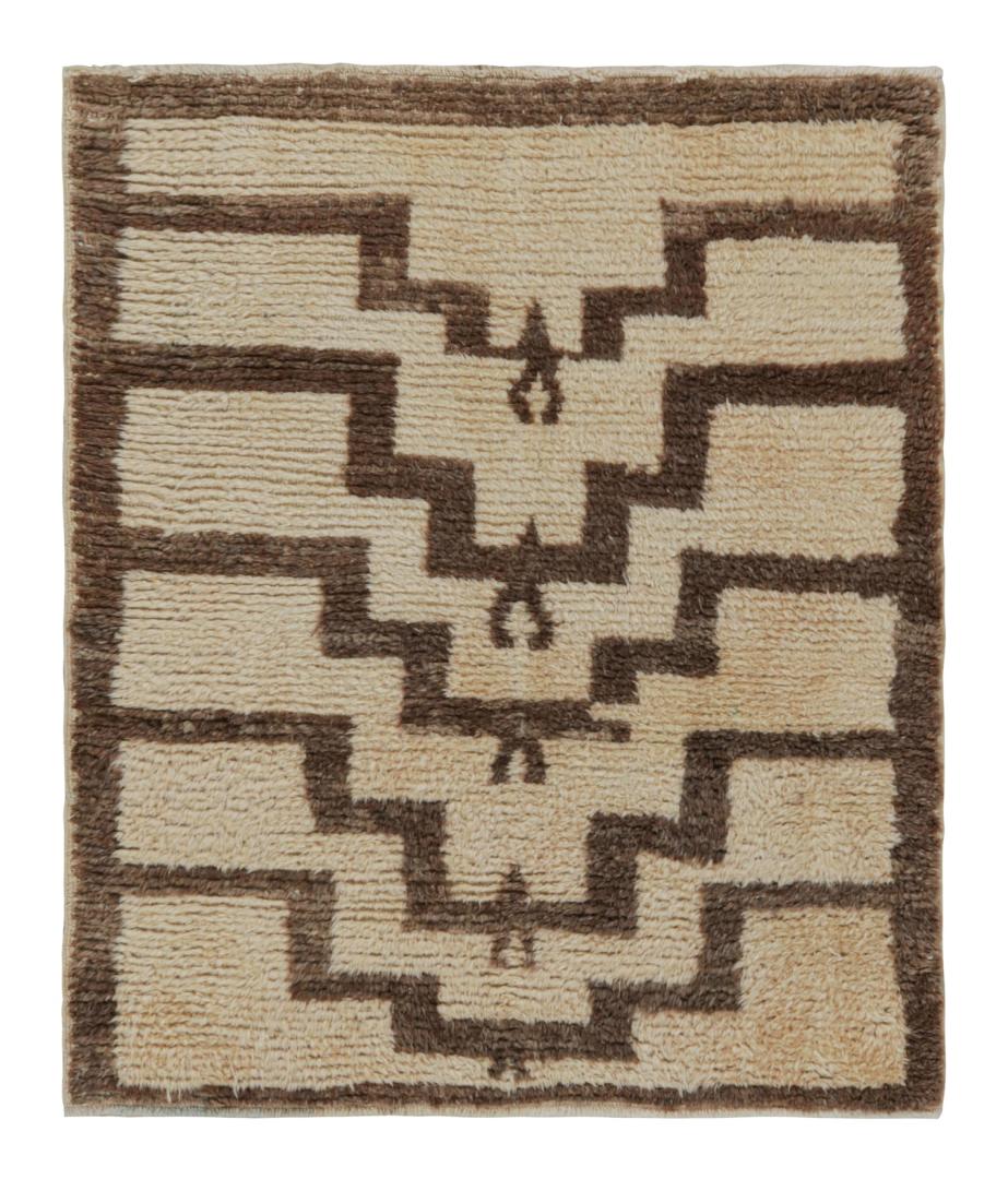 Vintage Tulu Rug with Geometric Patterns