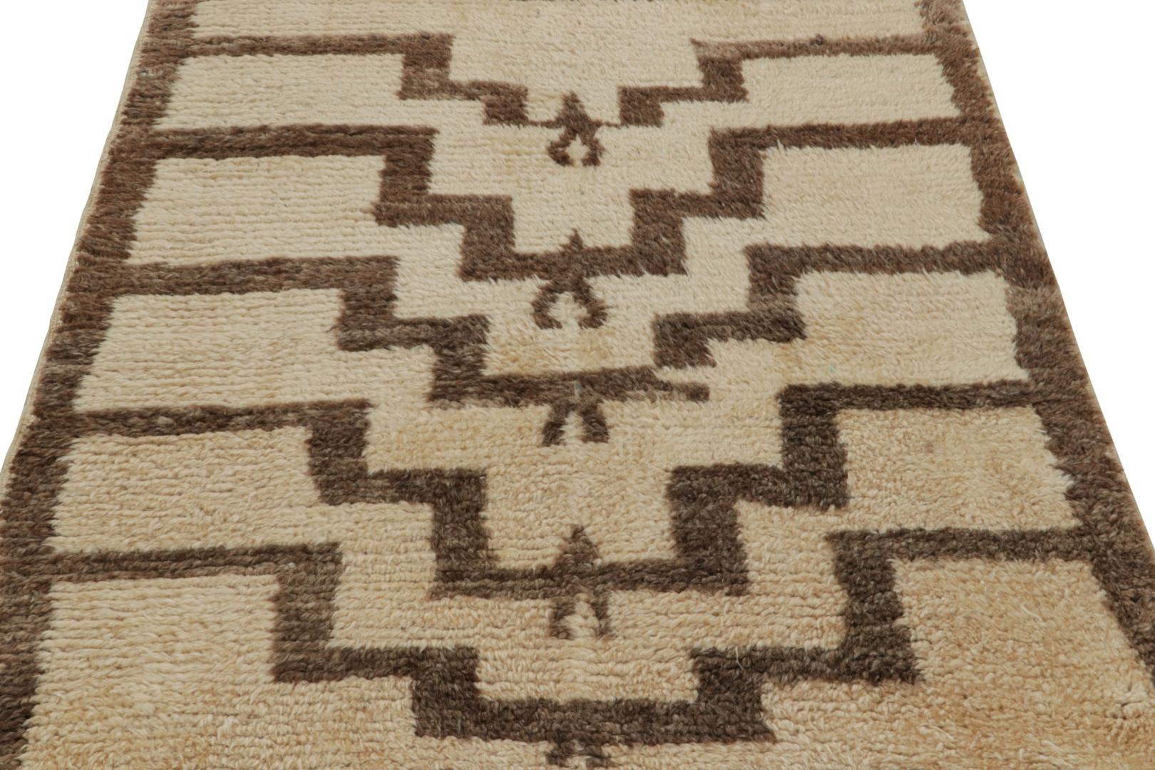 Vintage Tulu Rug with Geometric Patterns