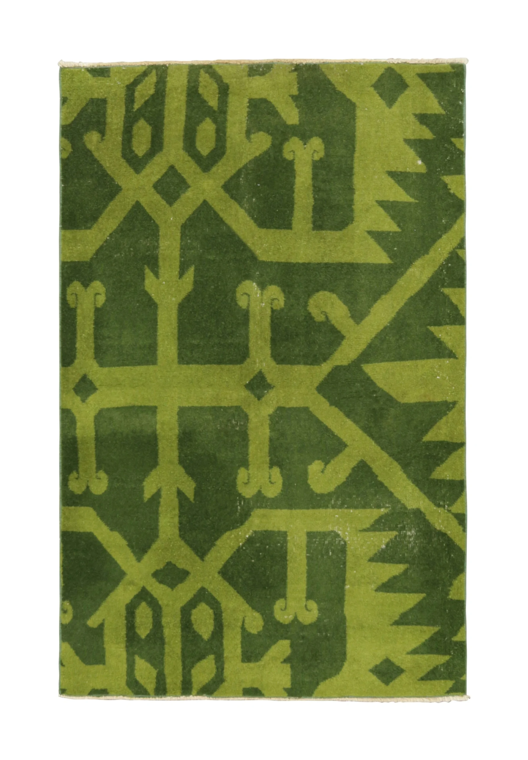 Vintage Zeki Müren Geometric Rug