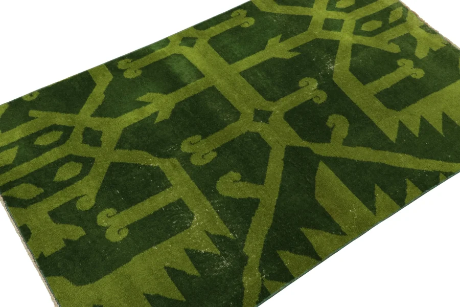Vintage Zeki Müren Geometric Rug