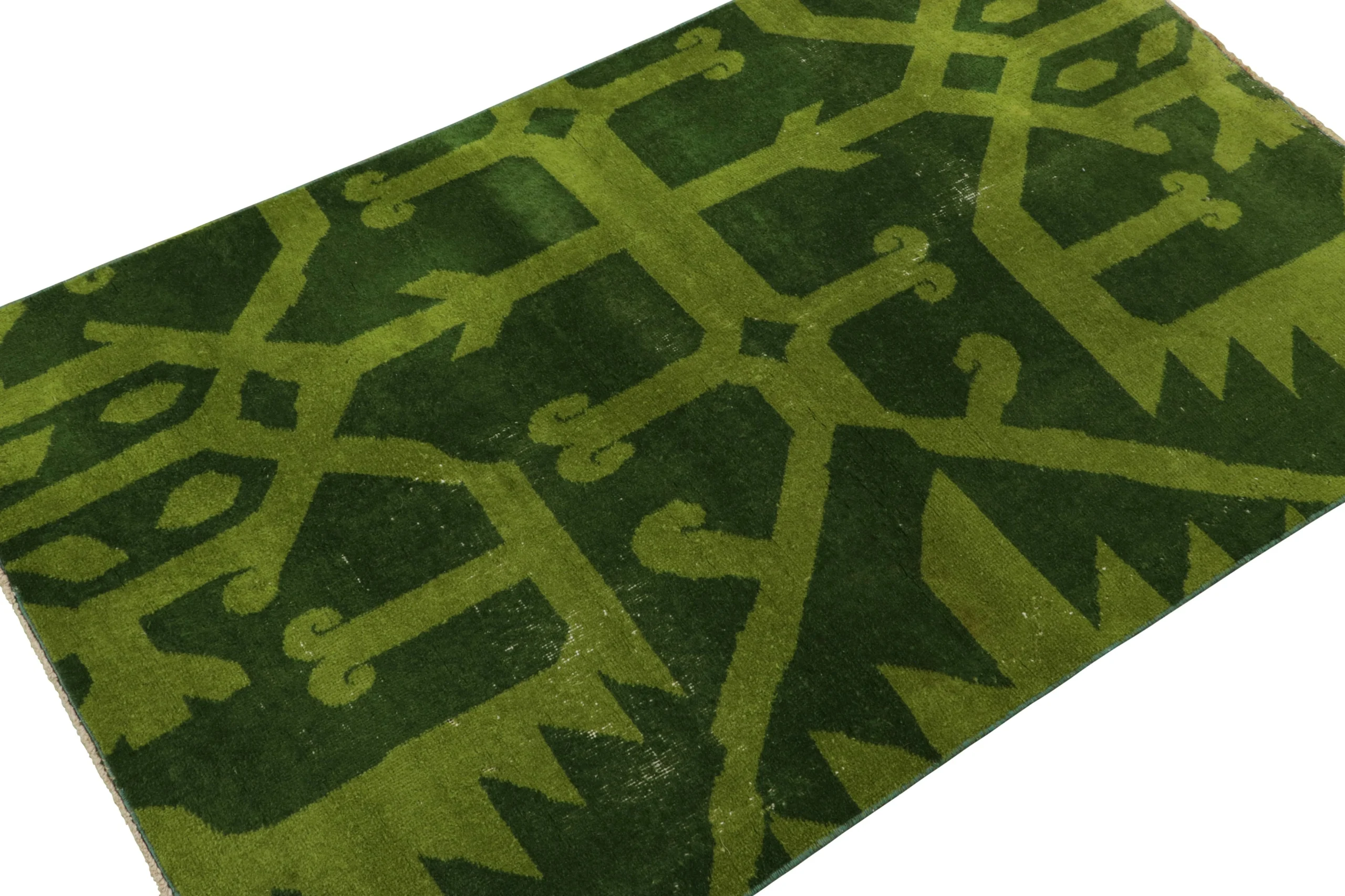 Vintage Zeki Müren Geometric Rug