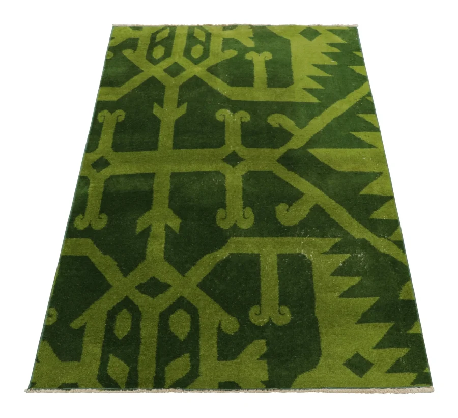 Vintage Zeki Müren Geometric Rug
