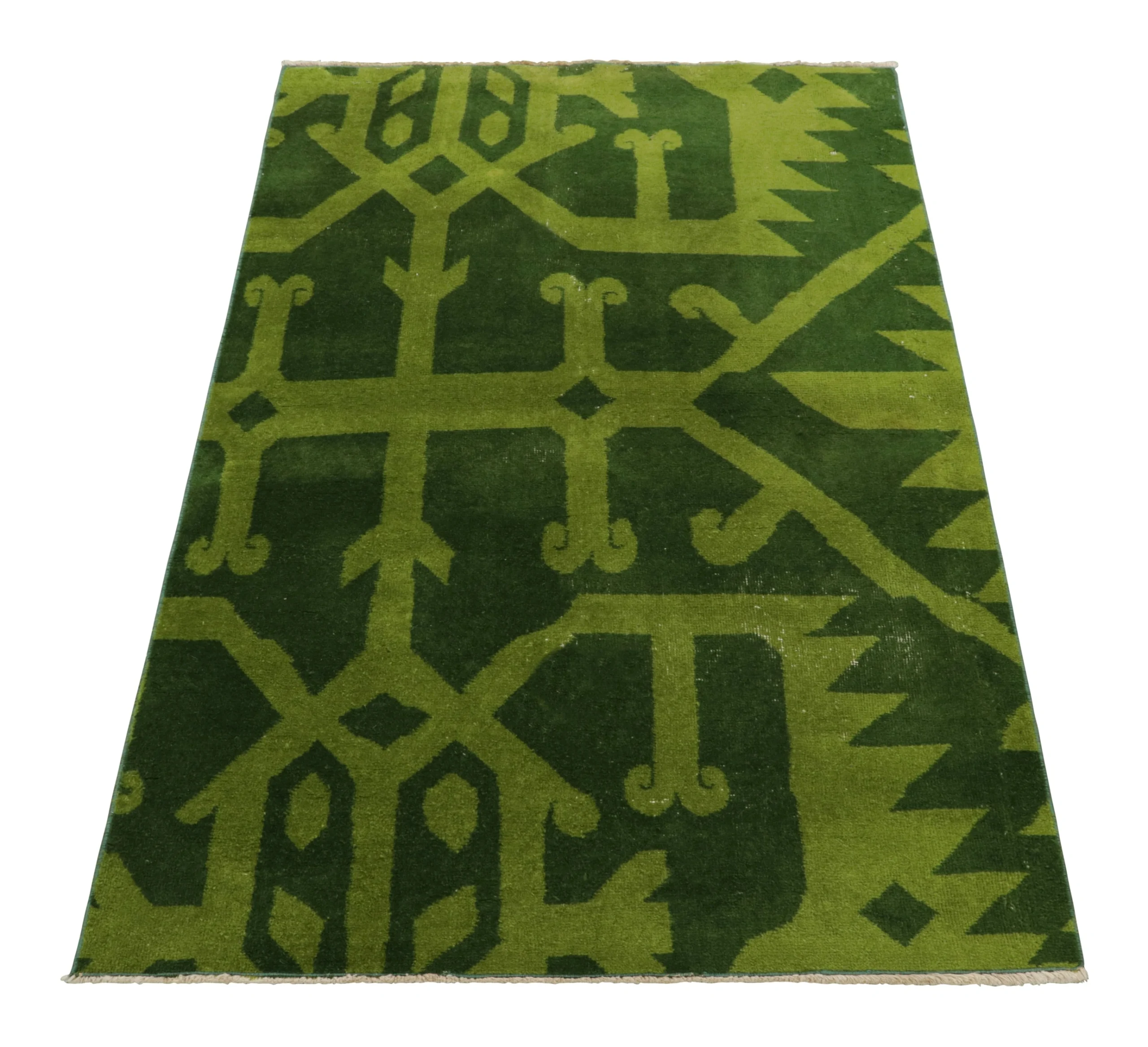 Vintage Zeki Müren Geometric Rug