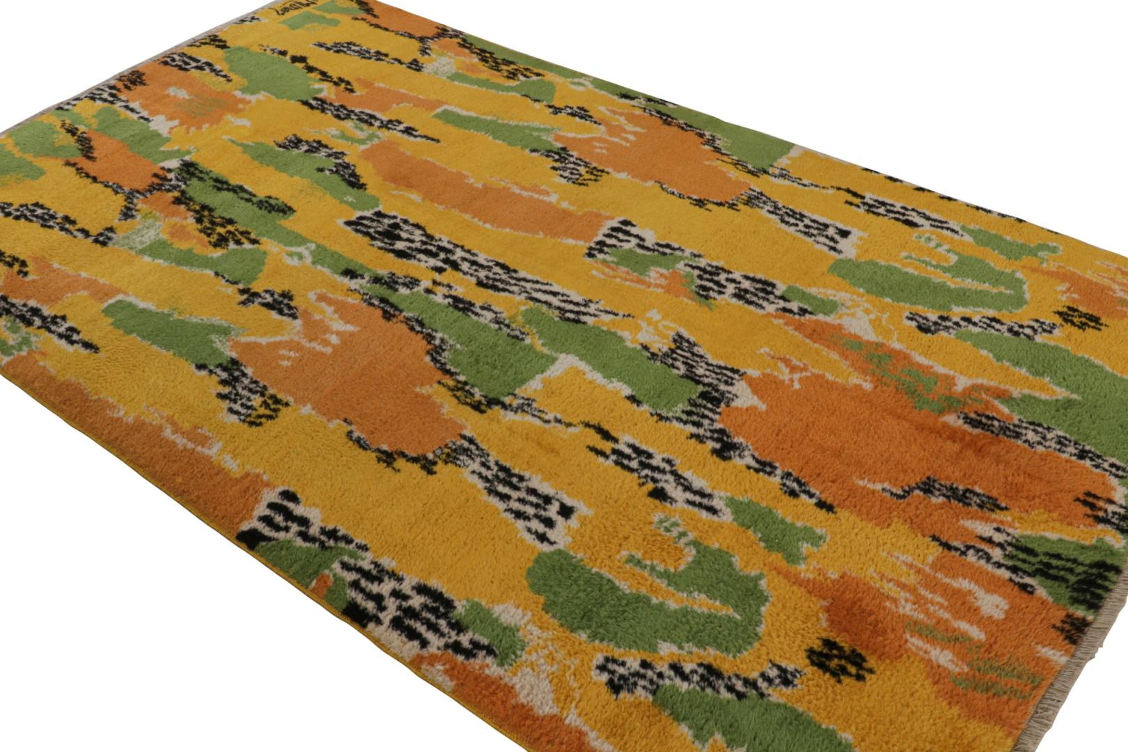 Vintage Zeki Müren Signed Art Deco Rug