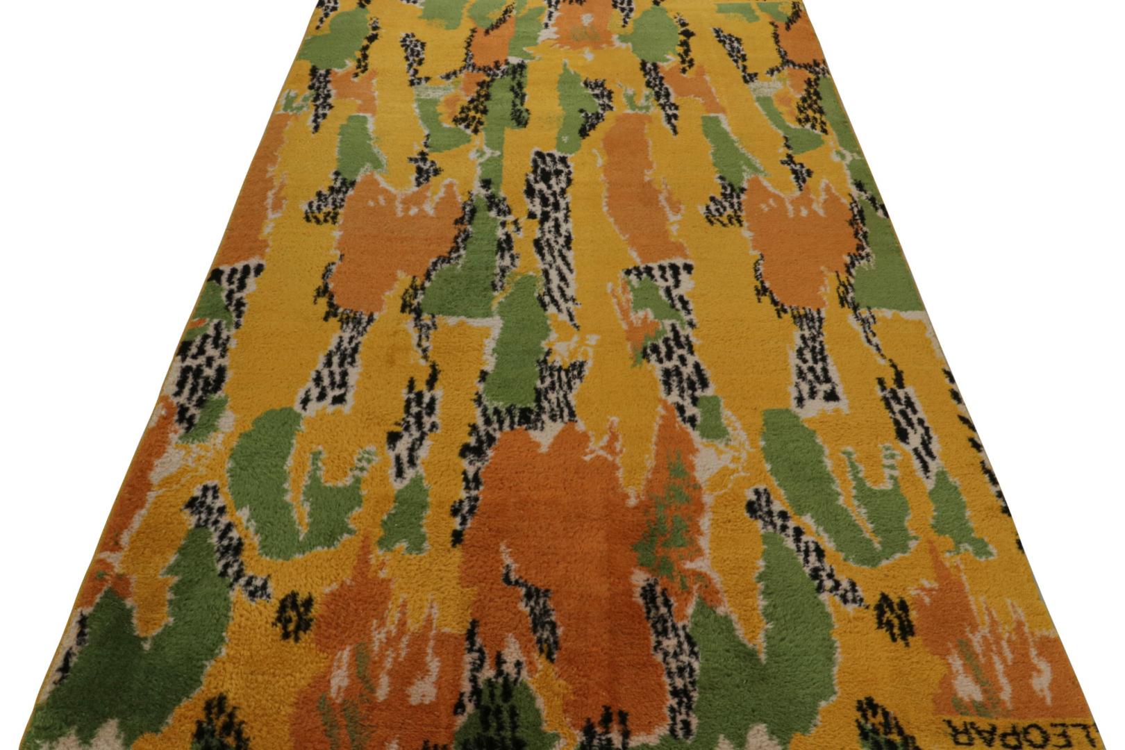 Vintage Zeki Müren Signed Art Deco Rug