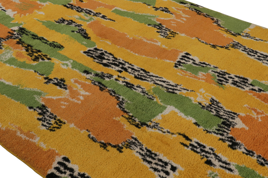 Vintage Zeki Müren Signed Art Deco Rug