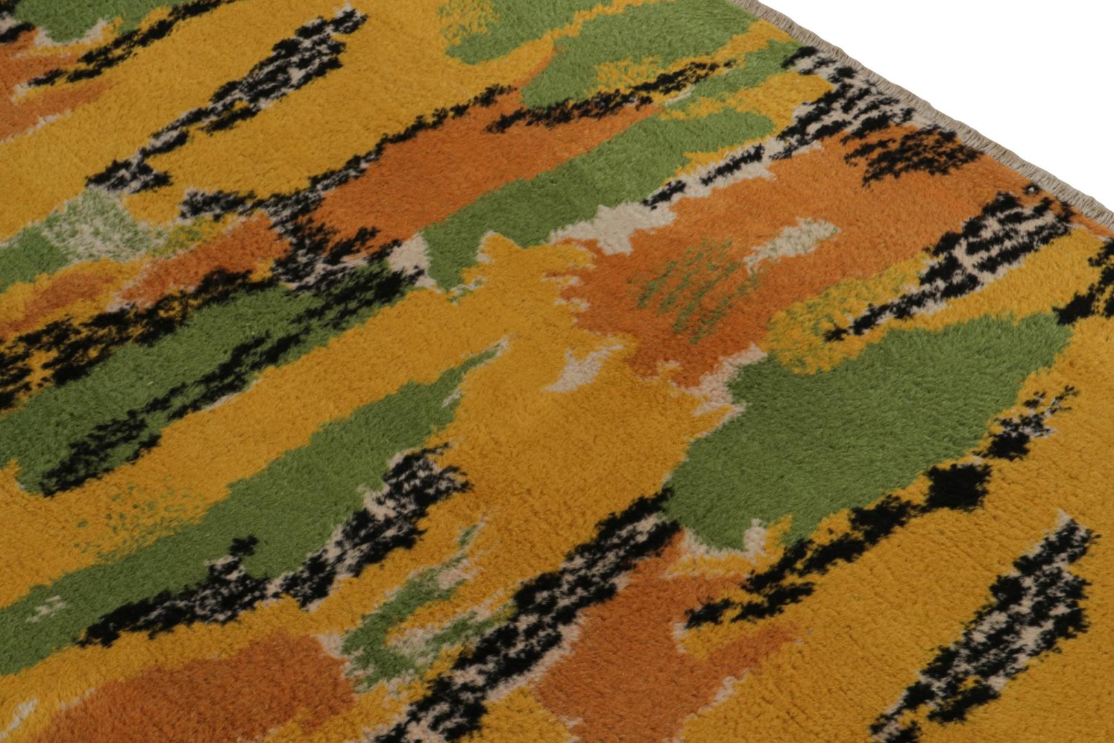 Vintage Zeki Müren Signed Art Deco Rug
