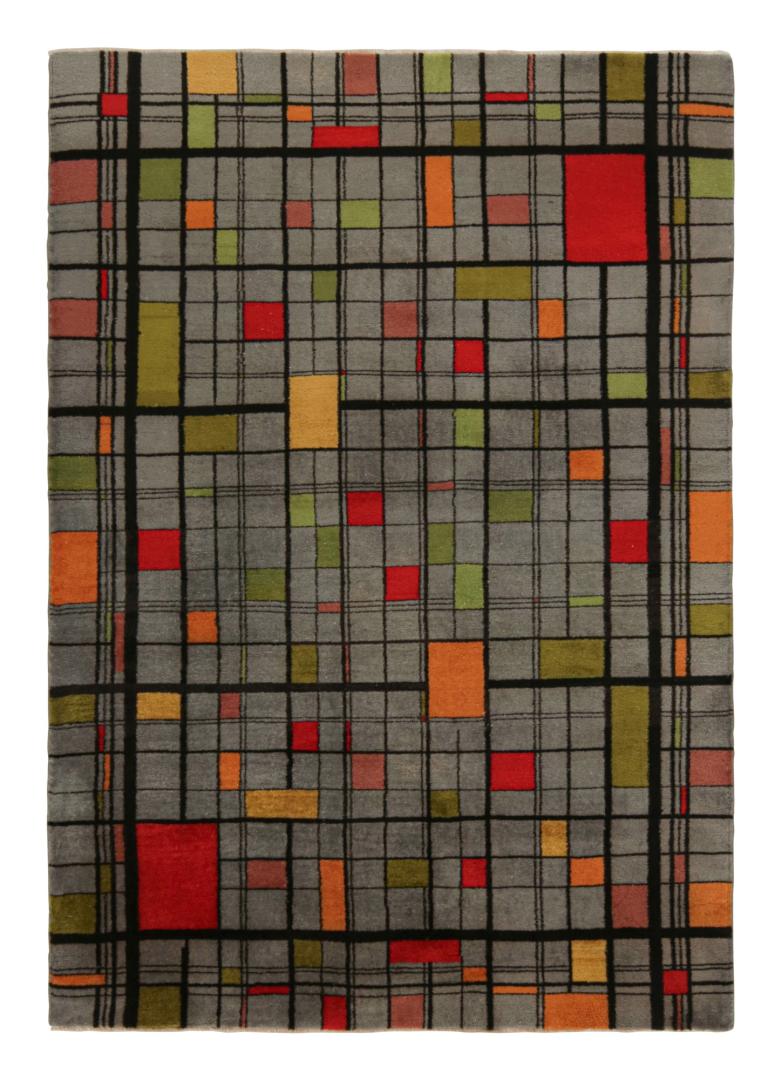 Vintage Zeki Muren Art Deco rug