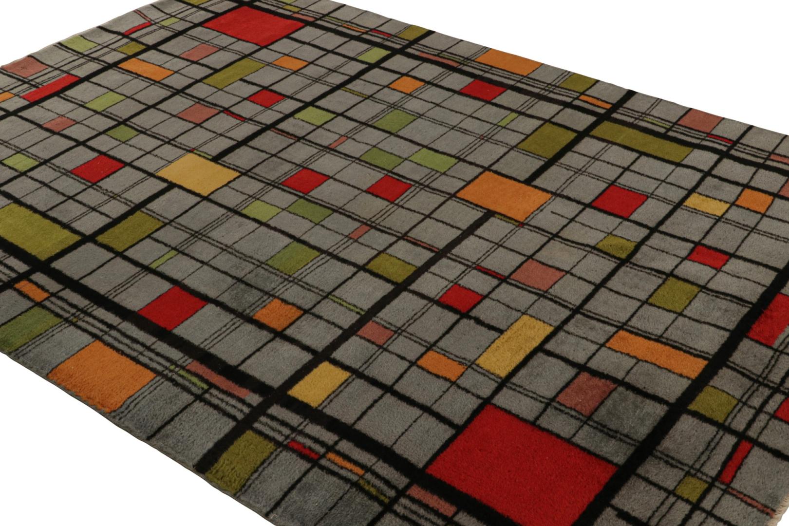 Vintage Zeki Muren Art Deco rug