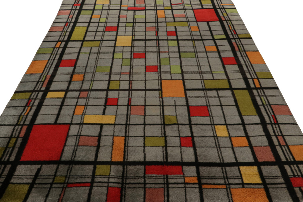 Vintage Zeki Muren Art Deco rug