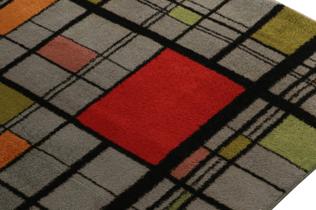 Vintage Zeki Muren Art Deco rug