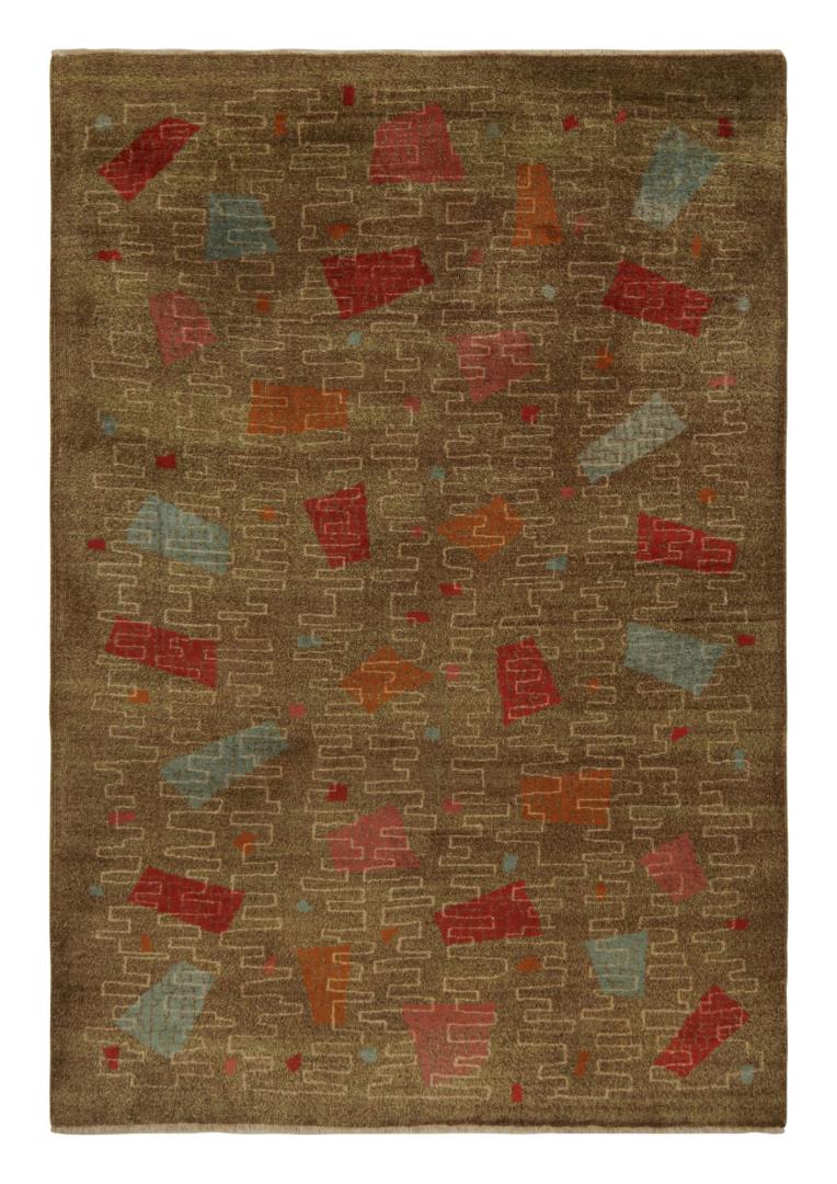 Vintage Zeki Muren Art Deco rug