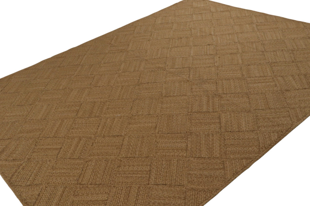 Modern Kilim Rug with Diamond Patterns