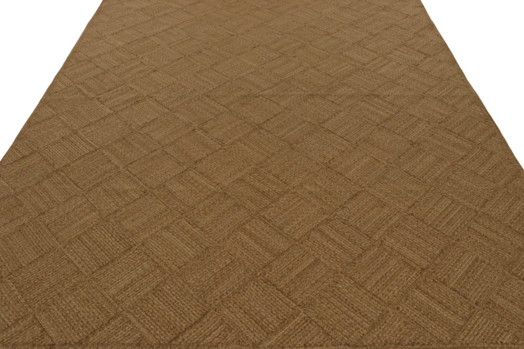Modern Kilim Rug with Diamond Patterns