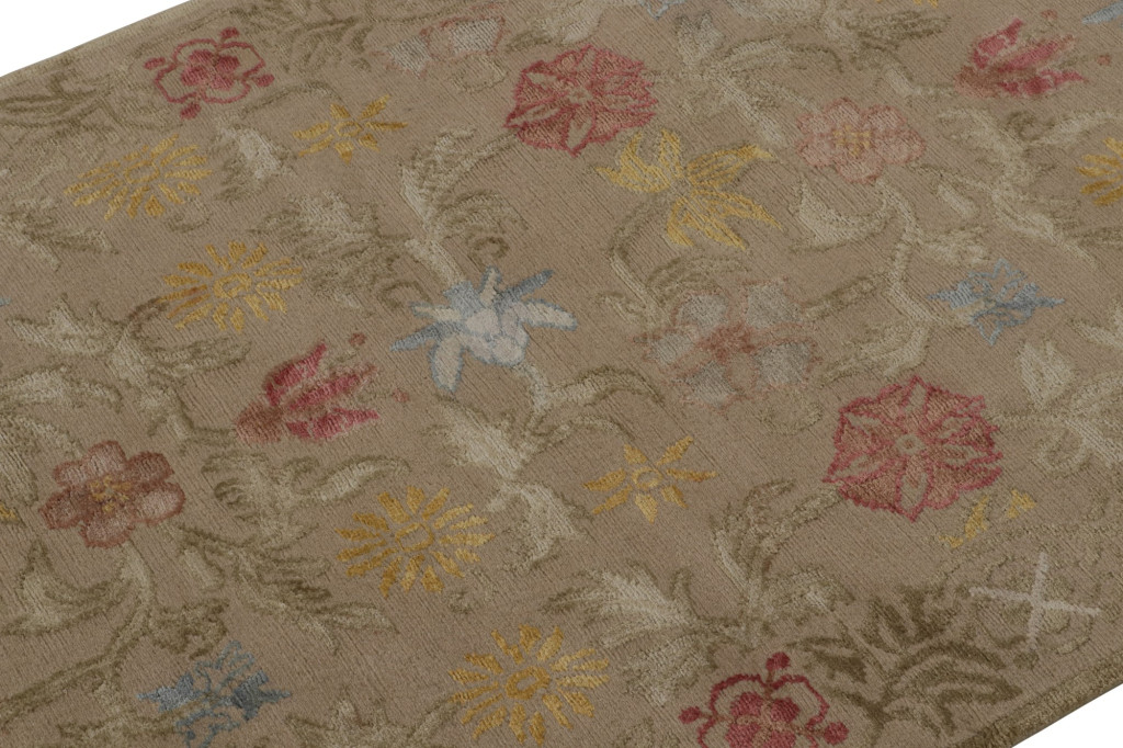Modern Spanish European Floral Rug
