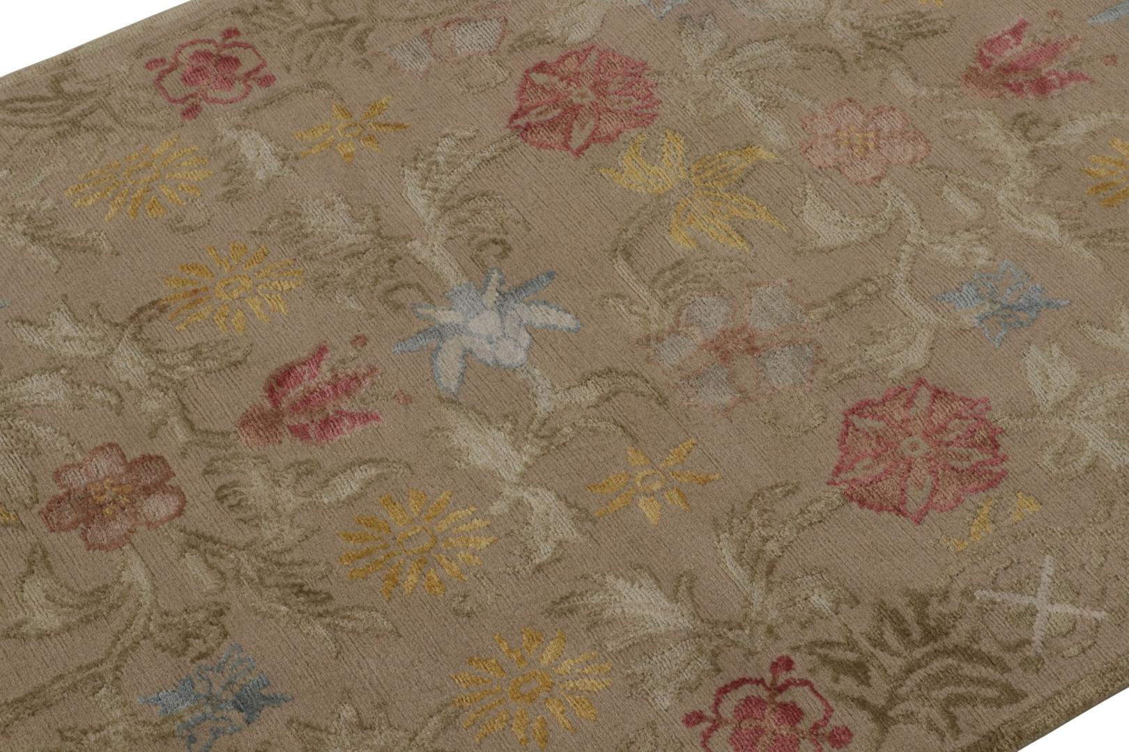 Modern Spanish European Floral Rug