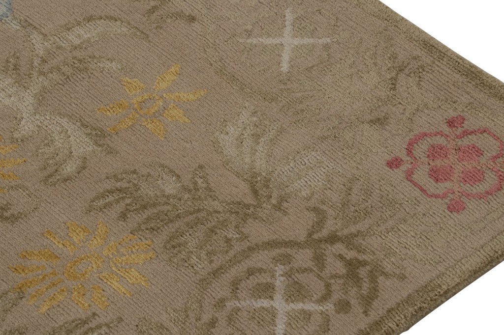 Modern Spanish European Floral Rug