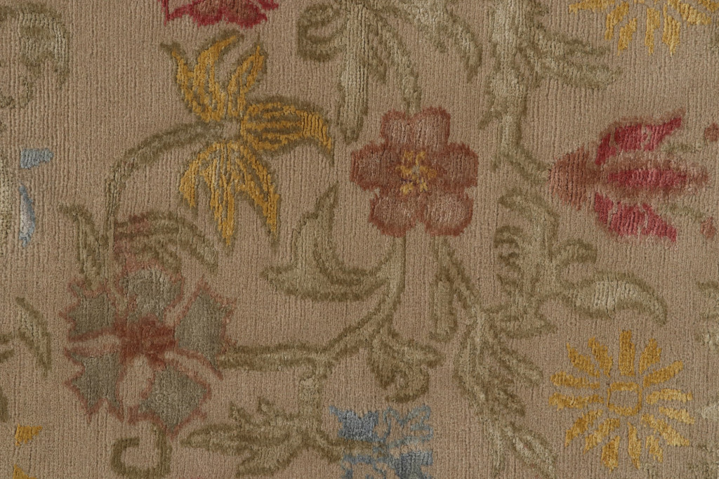 Modern Spanish European Floral Rug