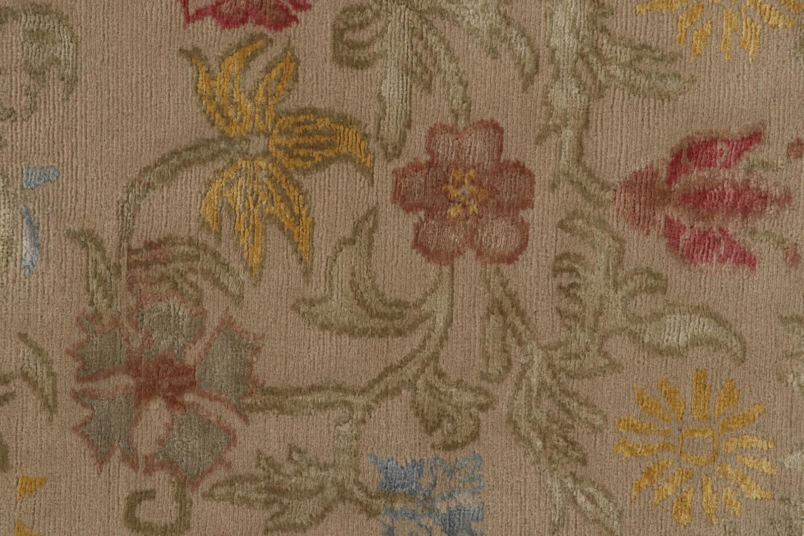 Modern Spanish European Floral Rug