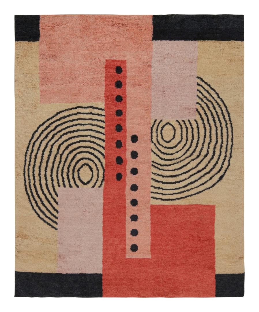 French Art Deco style Rug, with Geometric Patterns