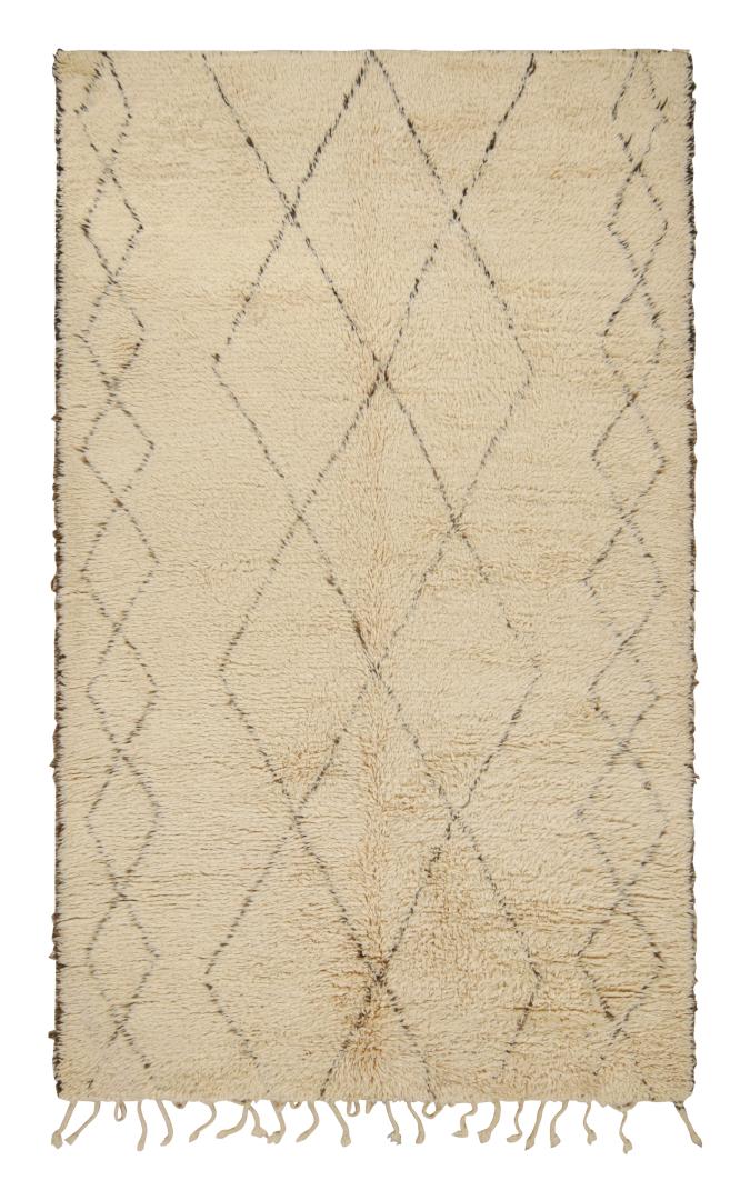 Vintage Moroccan Geometric Rug