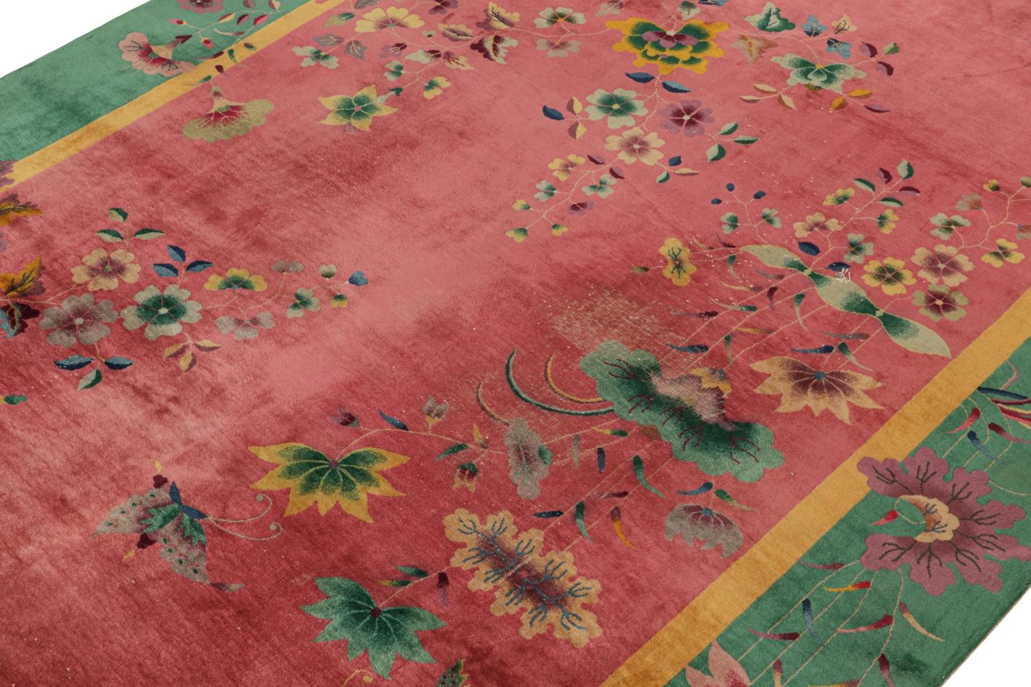 Antique Chinese Art Deco Rug