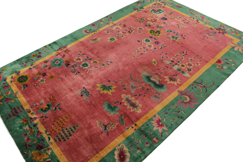 Antique Chinese Art Deco Rug
