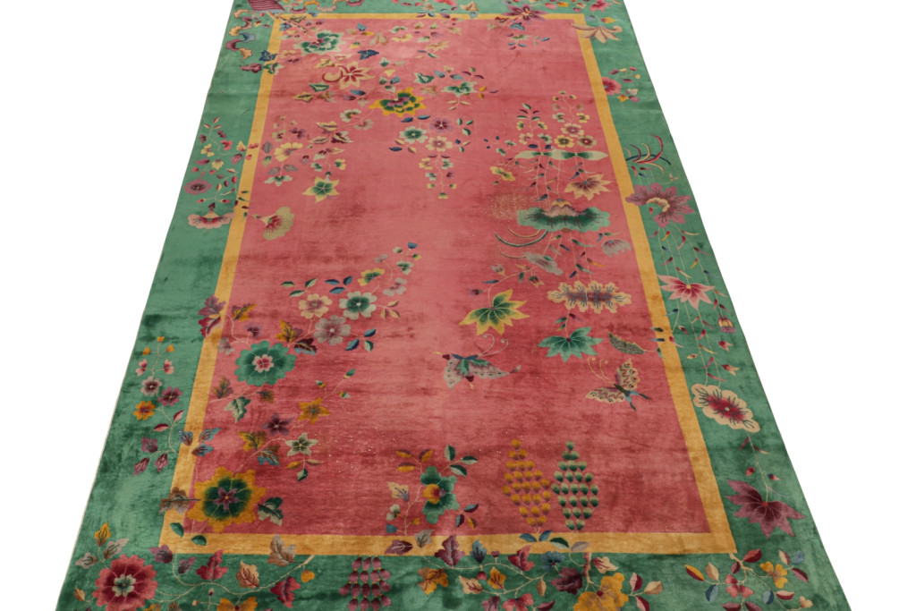Antique Chinese Art Deco Rug