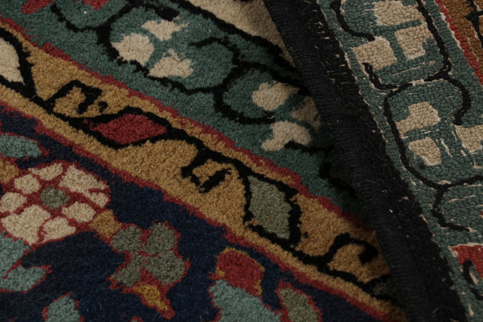 Vintage European Polychromatic Geometric Rug
