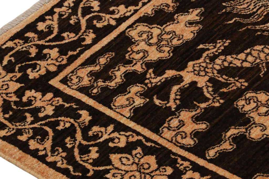 Antique Chinese Inspired rug with Pictorial Pattern