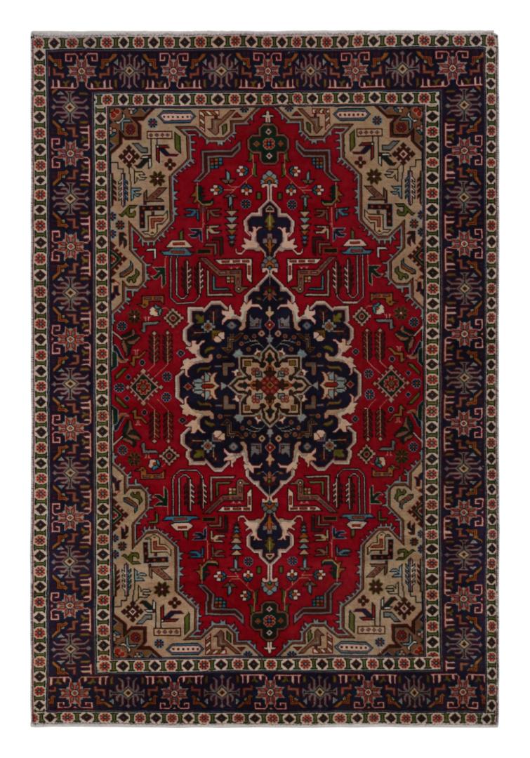 Vintage Persian Tabriz rug