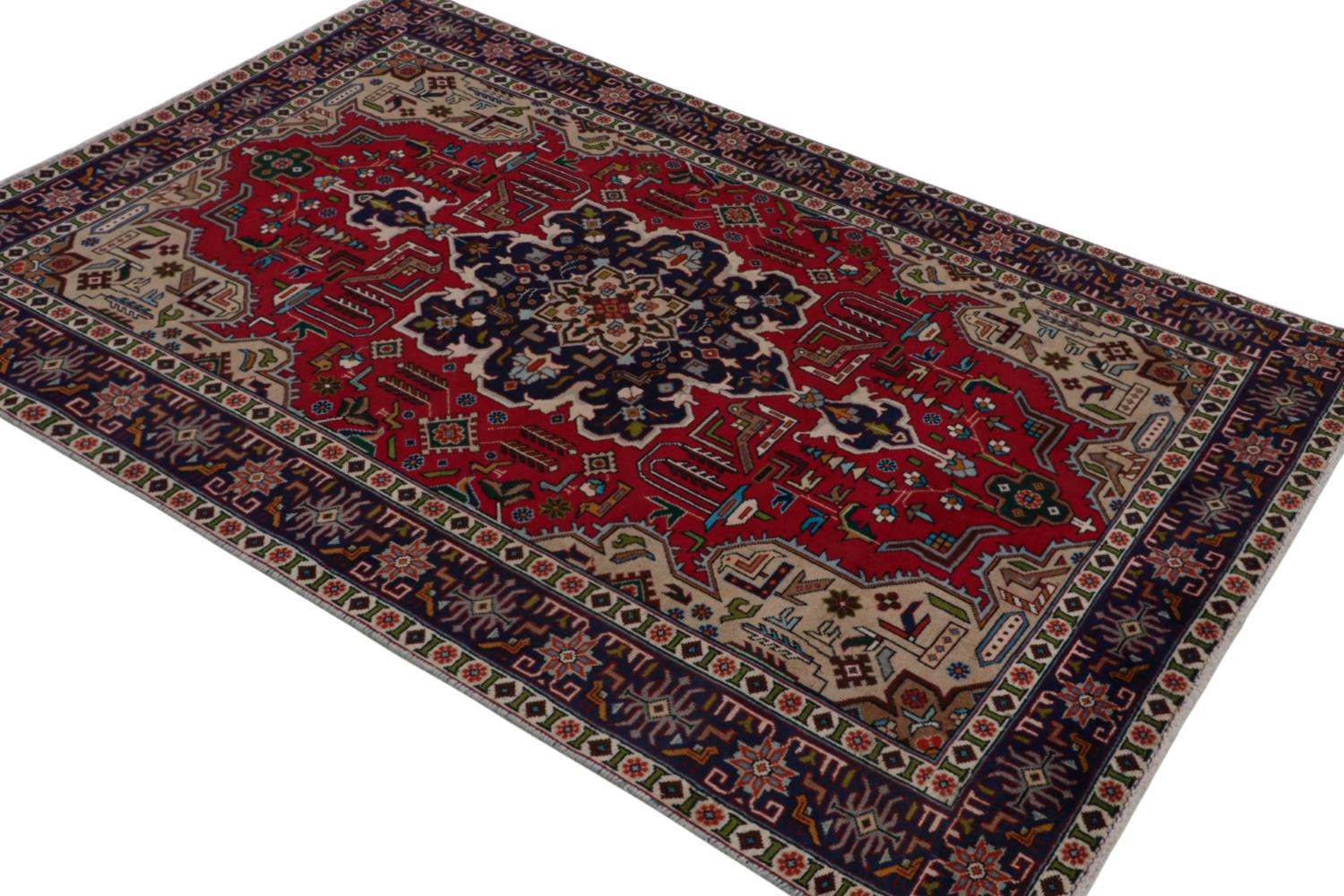 Vintage Persian Tabriz rug