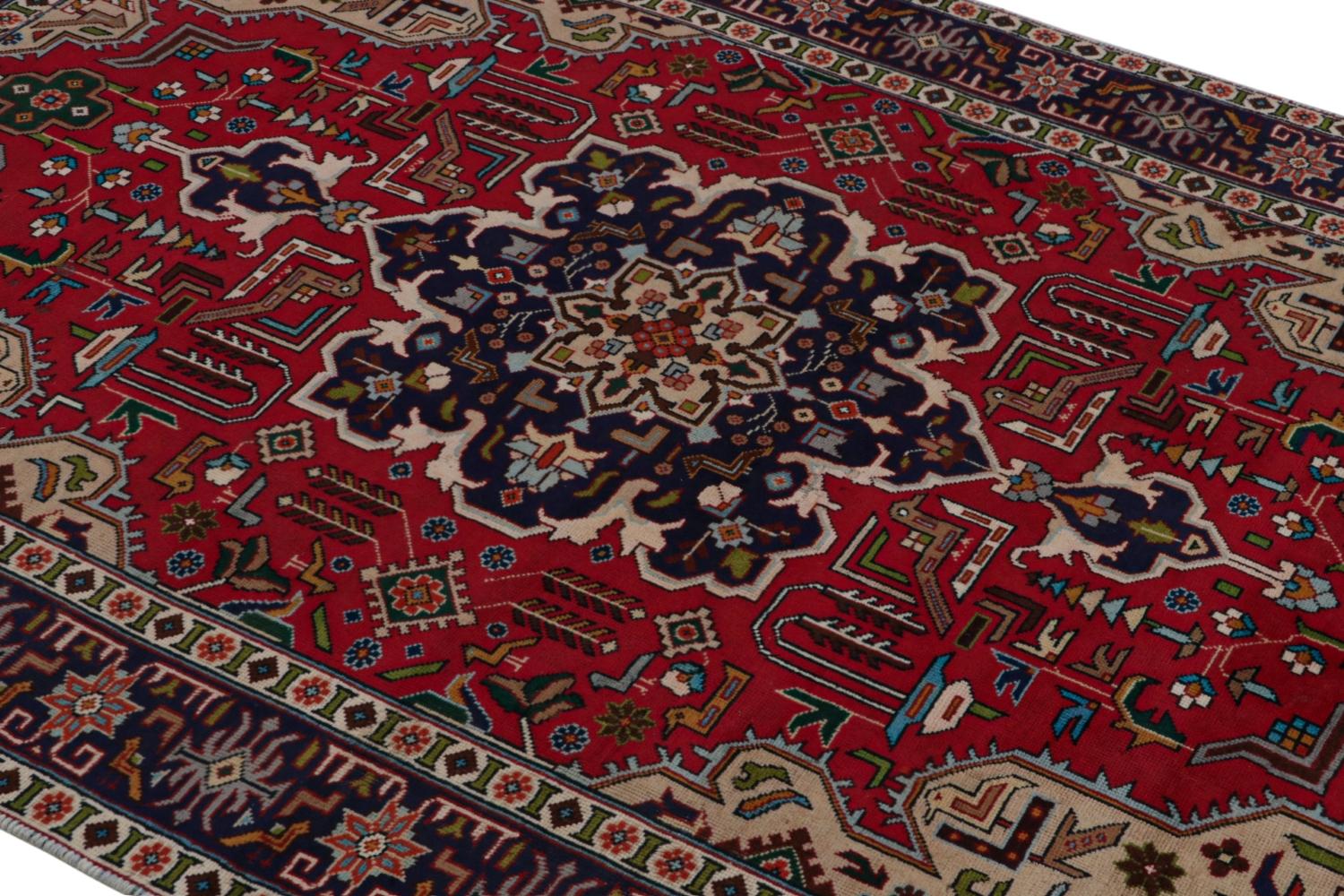 Vintage Persian Tabriz rug
