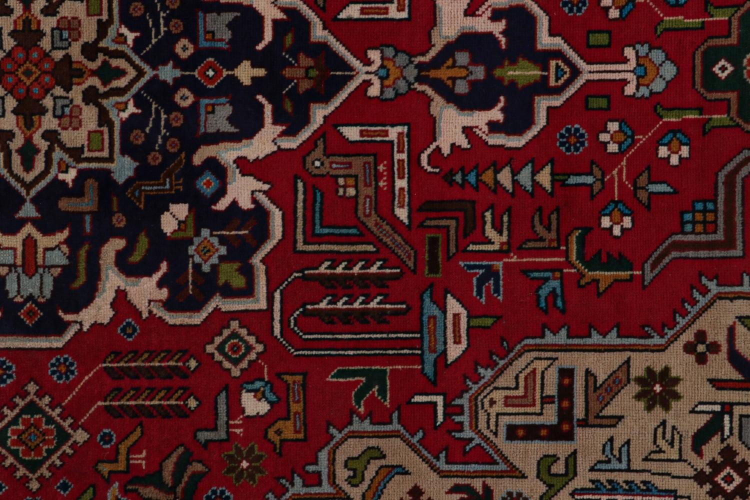Vintage Persian Tabriz rug