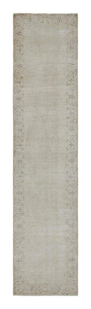 Vintage Taupe Persian Runner Rug