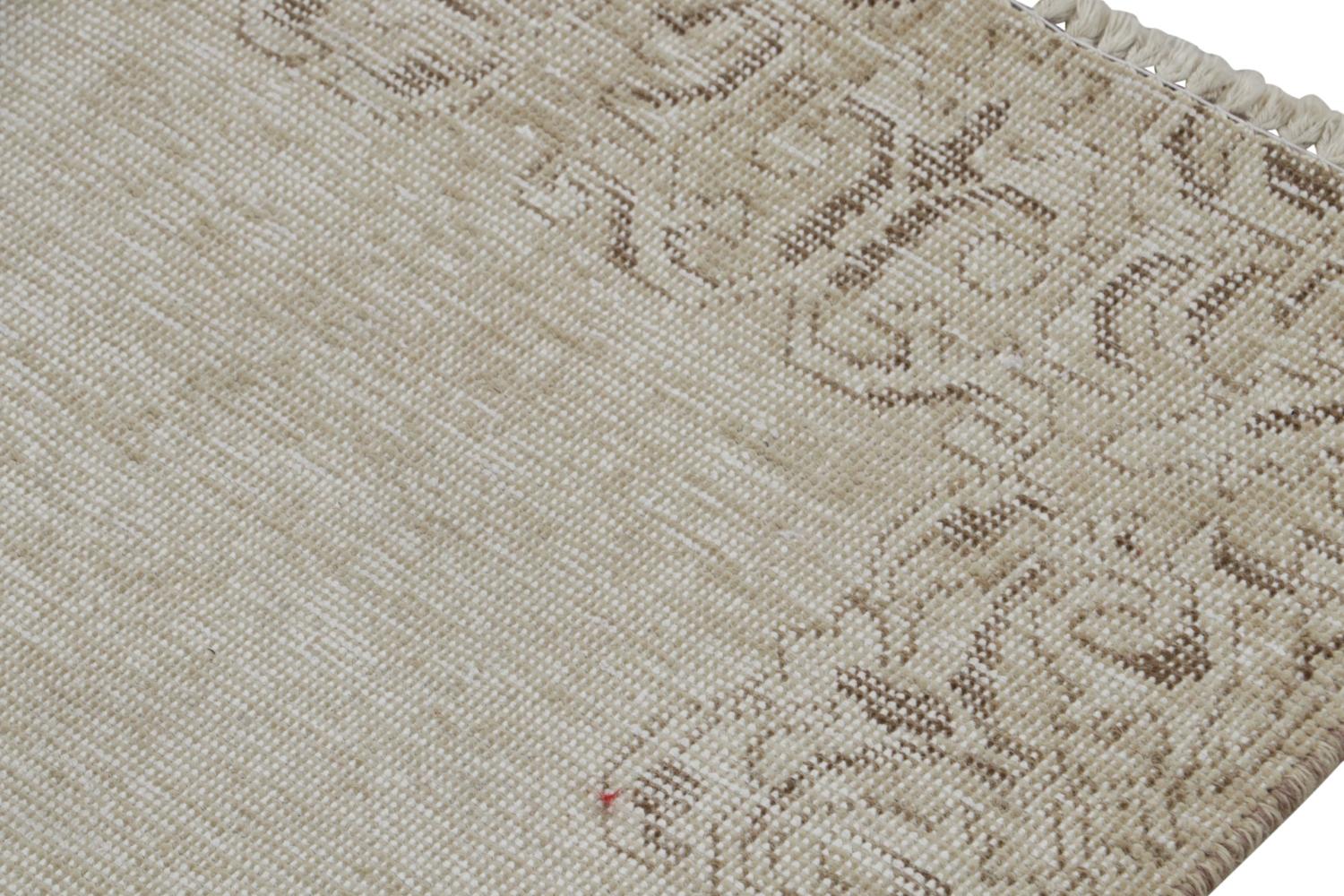 Vintage Taupe Persian Runner Rug