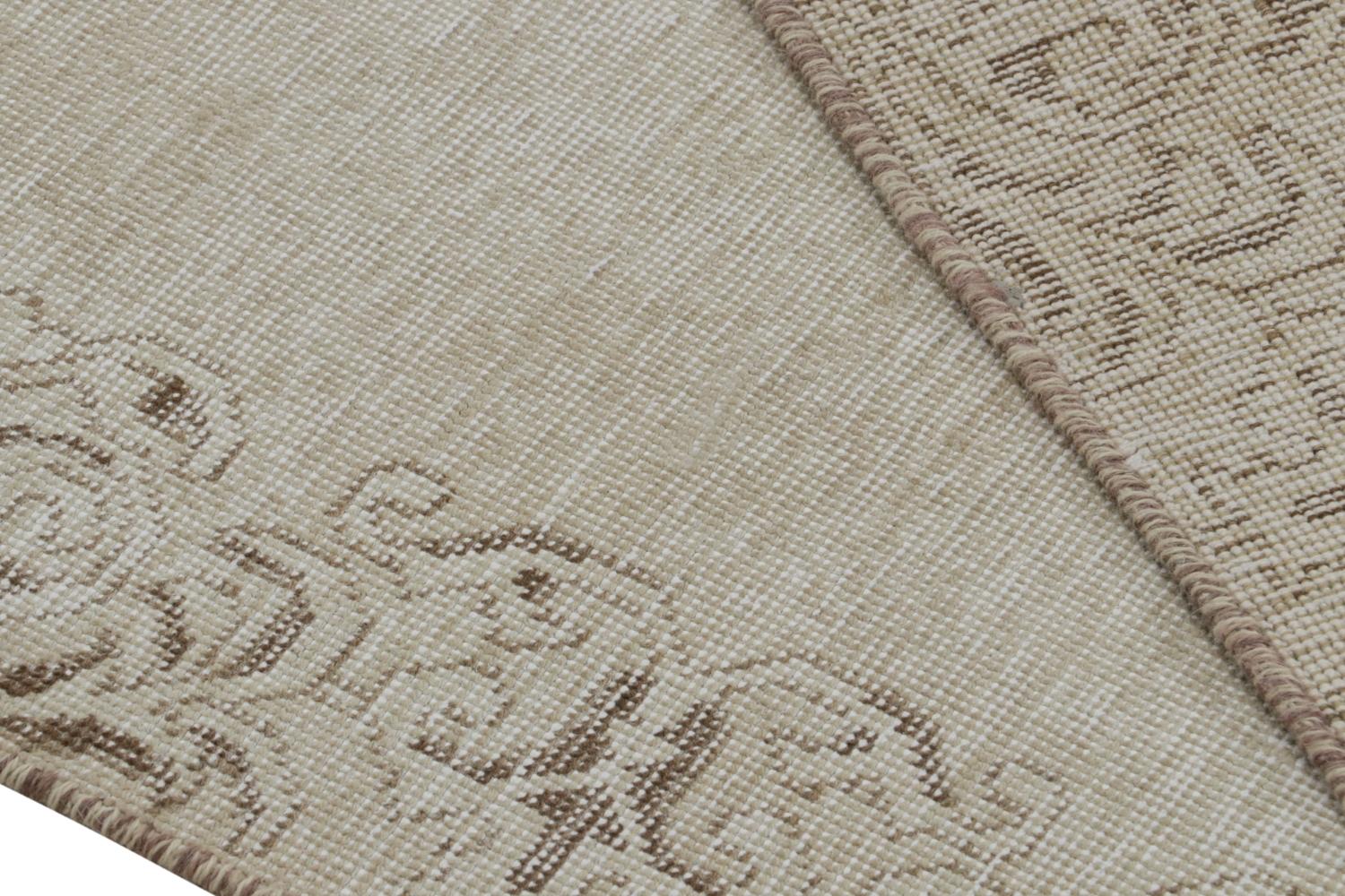 Vintage Taupe Persian Runner Rug