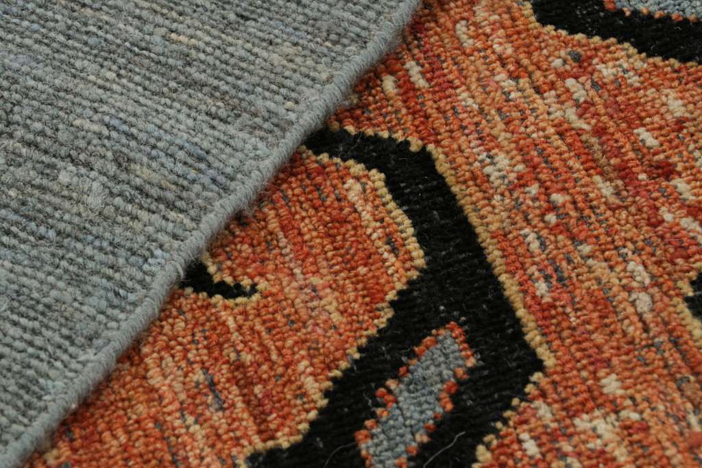 Modern Tiger Pictorial Rug in Orange