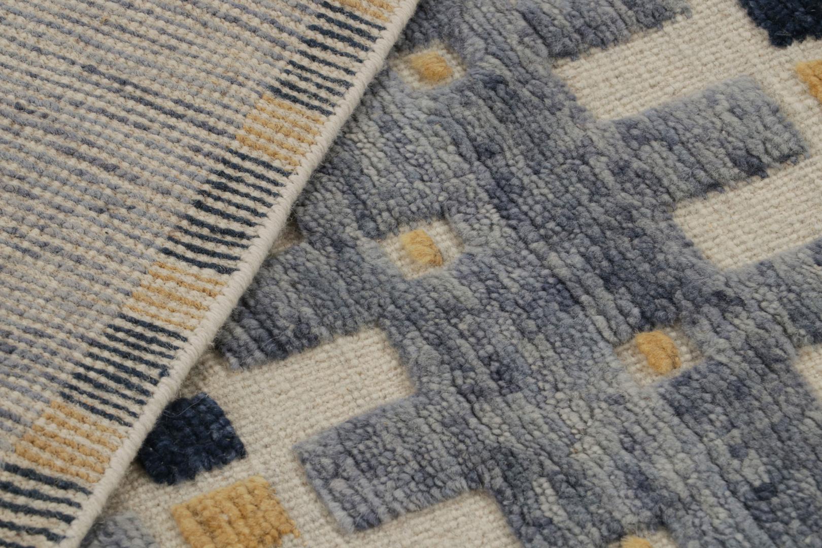 Scandinavian Rug with Geometric Patterns