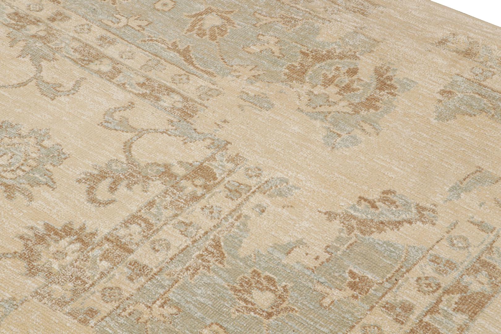 Oushak Oversized Rug With Floral Pattern