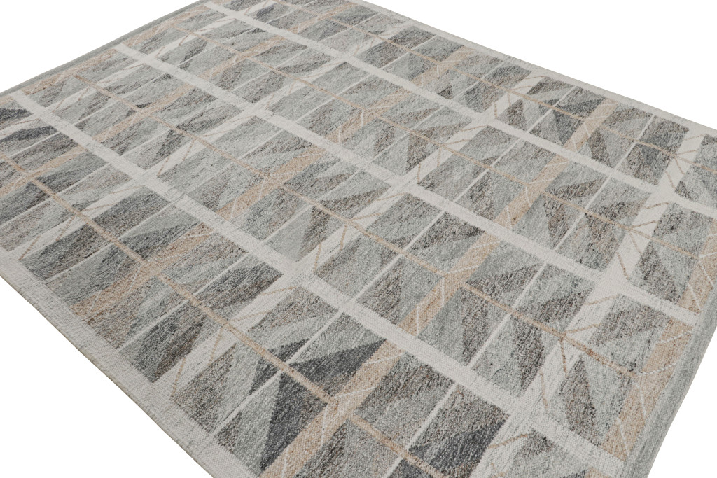 Scandinavian Rug with Geometric Patterns