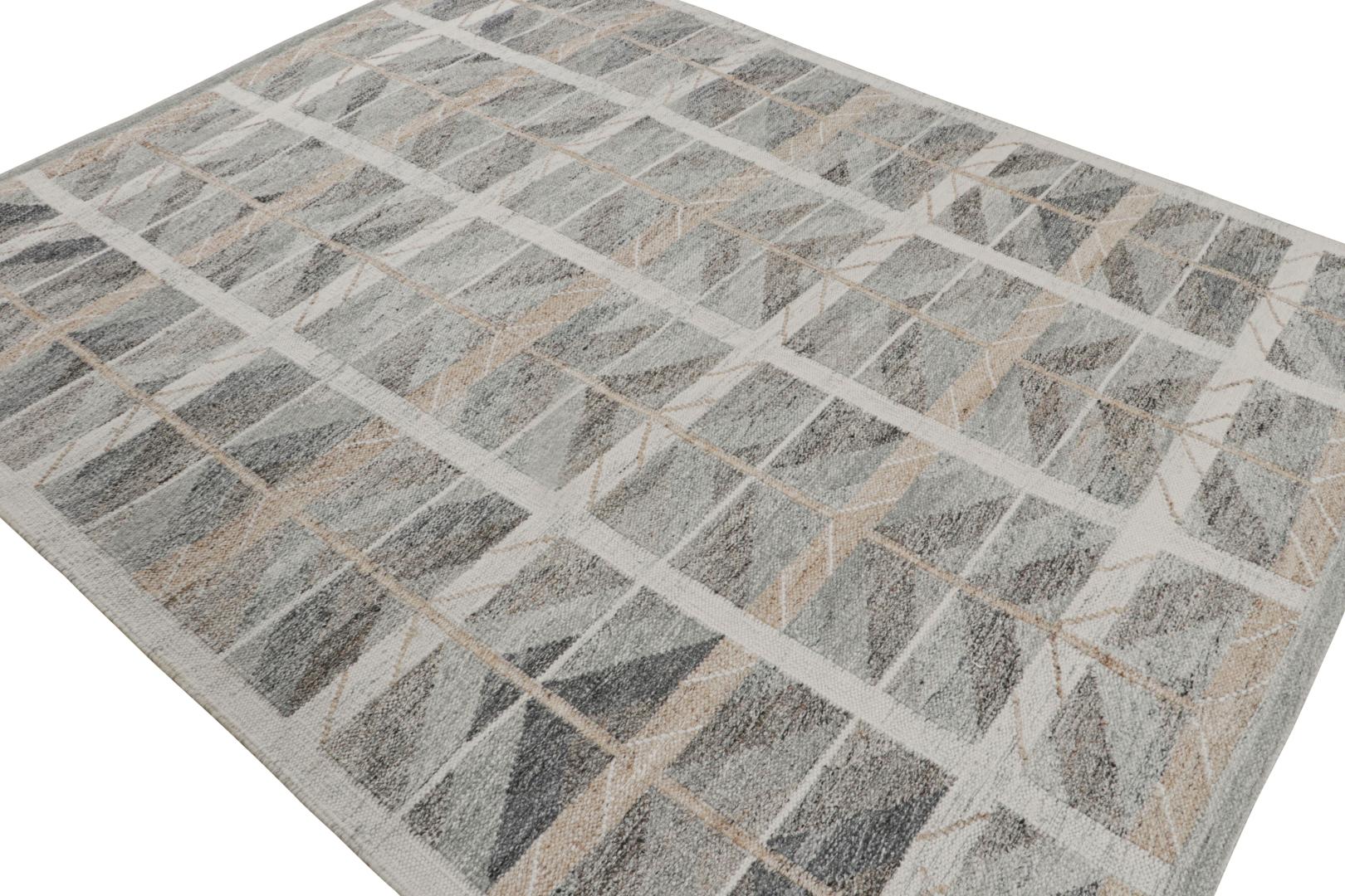 Scandinavian Rug with Geometric Patterns