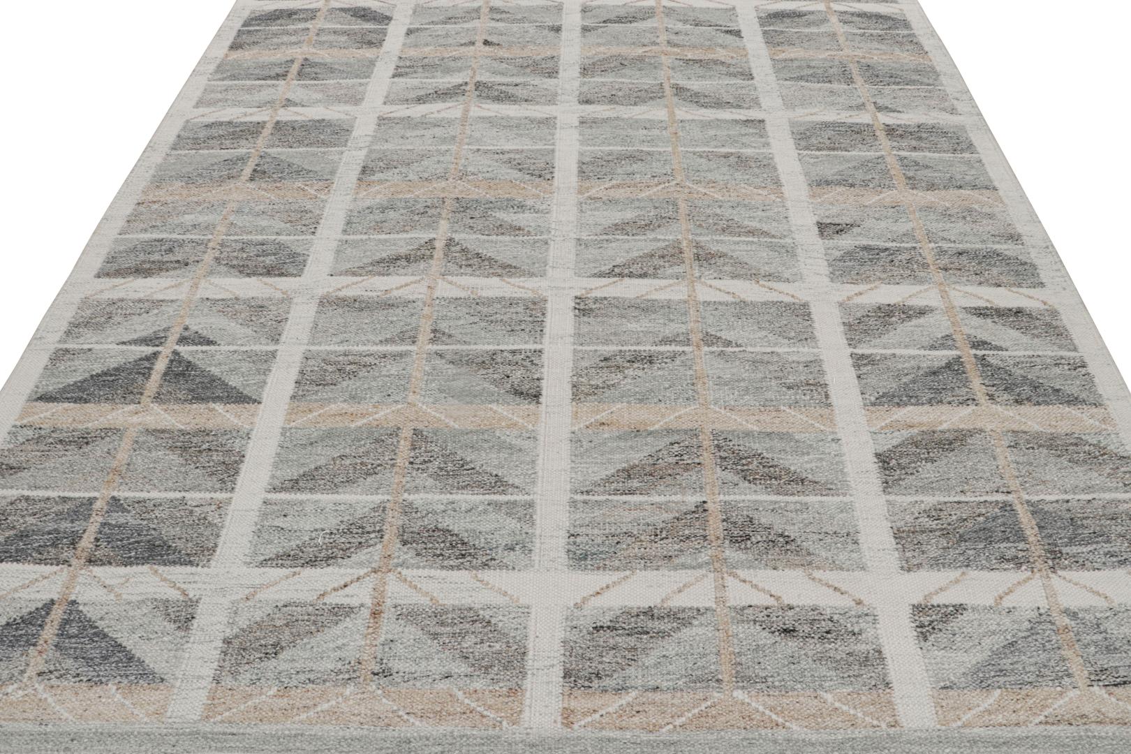 Scandinavian Rug with Geometric Patterns