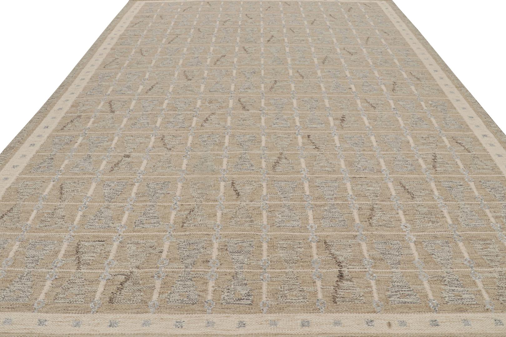 Scandinavian Rug with Geometric Patterns