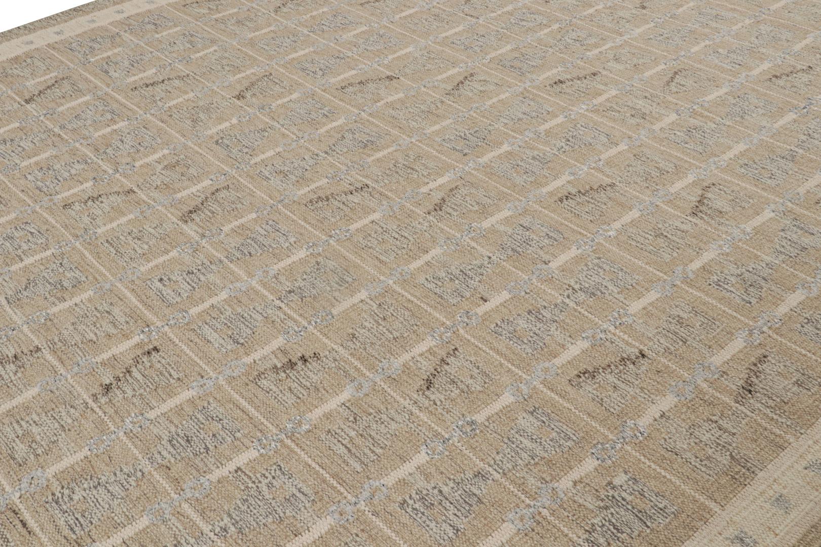 Scandinavian Rug with Geometric Patterns