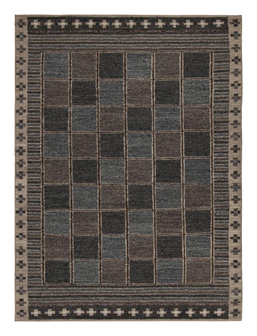 Scandinavian Rug with Geometric Patterns